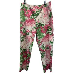 Lauren Ralph Lauren Abstract Vibrant Floral Capri Cropped Colorful Pants Summer